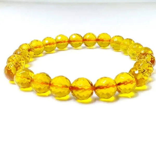 Stone_Citrine_Healing_Bracelet_For_Men_Women_Yellow