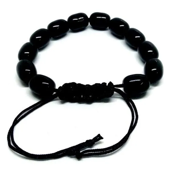 Product_Summary_Vaastu_Pradiep_Natural_Black_Obsidian_Bracelet_Aaa_Unisex_Black_Obsidian_Bracelet_Adjustable_Bracelet_For_Any_Wrist_Size
