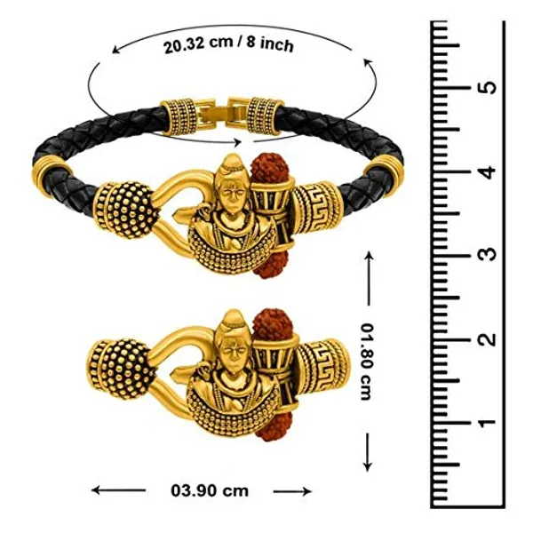 Golden_Shiva_Quality_Ethnic_Karah_Bracelet_For_Men_Boys