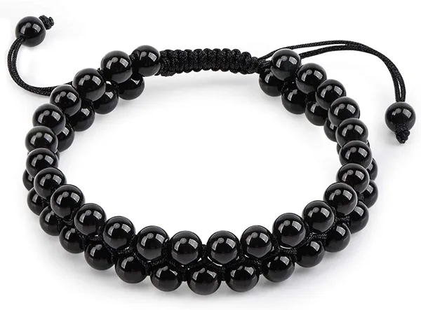 Unisex_Adult_Black_Tourmaline_Bracelet_Aaa_Quality_Certified_Black_Tourmaline_Bracelet_Double_Layer_6Mm_Beads_Size