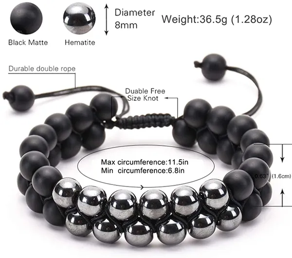 Natural_Certified_Hematite_Shaligram_Crystal_Combination_Bracelet_Hematite_Bracelet_With_Shaligram_Crystal