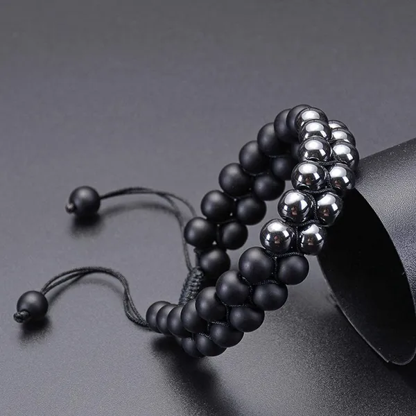 Natural_Certified_Hematite_Shaligram_Crystal_Combination_Bracelet_Hematite_Bracelet_With_Shaligram_Crystal