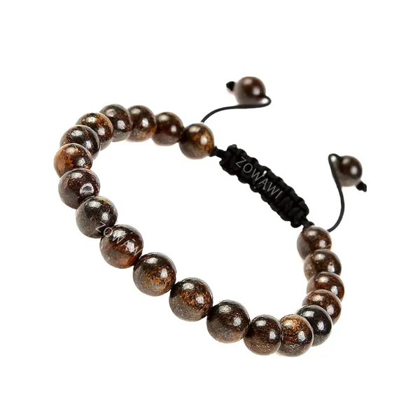 Natural_Certified_Bronzite_Bracelet_Aaa_Quality_Unisex_Bronzite_Bracelet