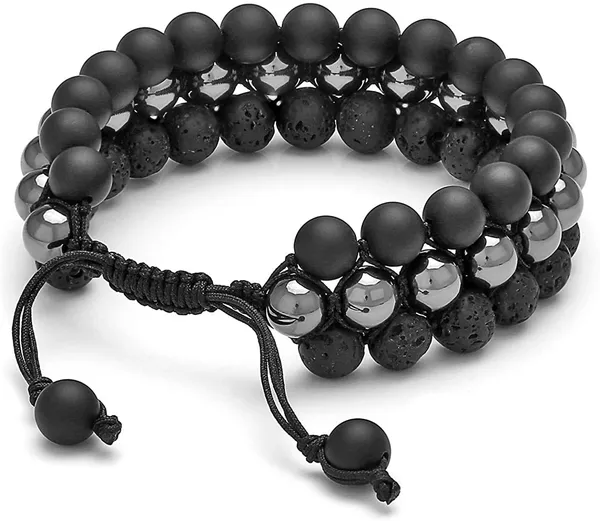 Lava_Hematite_Black_Agate_Combination_Bracelet_Aaa_Quality_Fashion_Crystal_Bracelet_Unisex_Adjustable