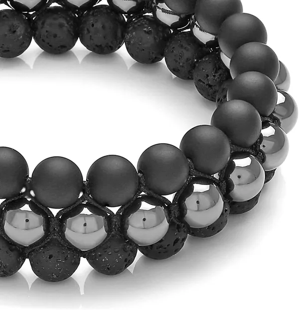 Lava_Hematite_Black_Agate_Combination_Bracelet_Aaa_Quality_Fashion_Crystal_Bracelet_Unisex_Adjustable