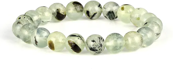 Certified_Prehnite_Bracelet_8Mm_Beads_Size_Adjustable_Unisex_Bracelet