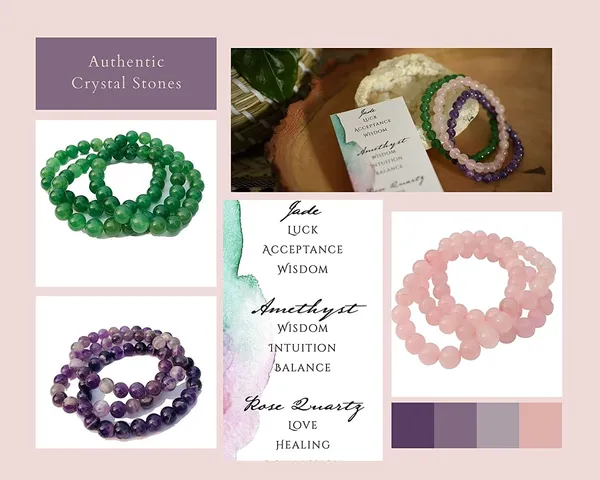 Natural_Amethyst_Green_Jade_Rose_Quartz_Combo_Bracelet_Unisex_8Mm_Beads_Size_Adjustable