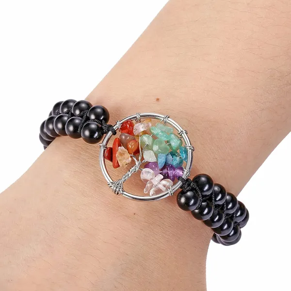 Black_Tourmaline_7_Chakra_Tree_Bracelet_Natural_Certified_Black_Tourmaline_7_Chakra_Bracelet