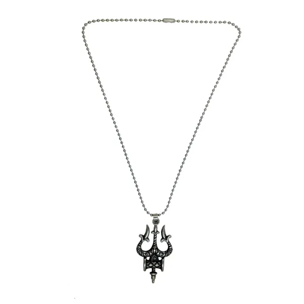 Oxidised_Silver_Damaru_Trishul_Locket_For_Men_And_Women