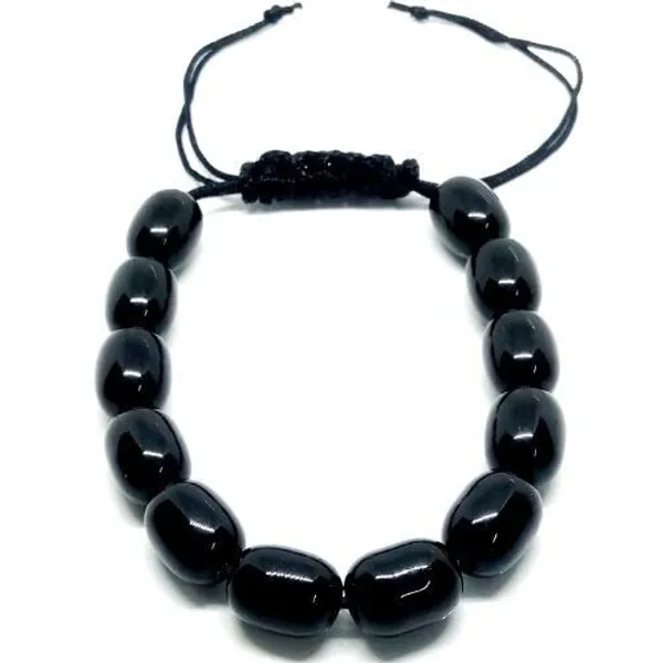 Product_Summary_Vaastu_Pradiep_Natural_Black_Obsidian_Bracelet_Aaa_Unisex_Black_Obsidian_Bracelet_Adjustable_Bracelet_For_Any_Wrist_Size