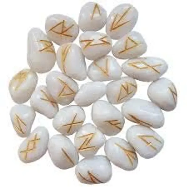 Natural_White_Quartz_Pebbles_Rune_Stone_Set_25_Pcs_White_Quartz_White_Agate_Pebbles_Rune_Stone_Set