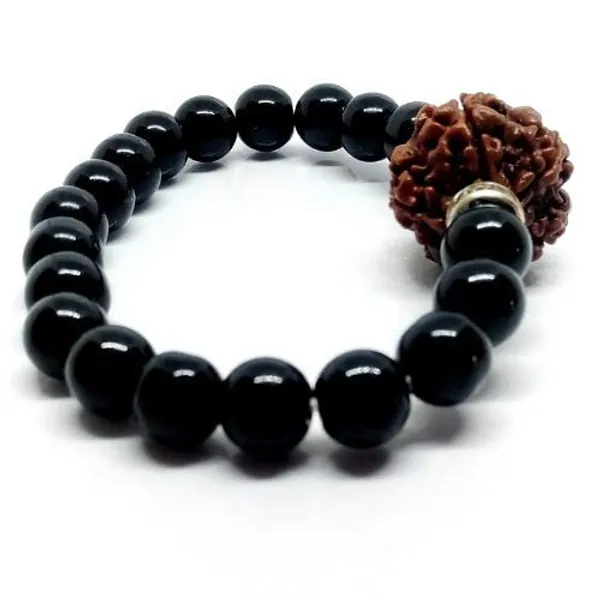 Certified_Black_Tourmaline_Bracelet_With_5_Mukhi_Face_Nepal_Rudraksha_Energized_Black_Tourmaline_Bracelet_Aaa_Quality_8Mm_Beads_Size_Unisex