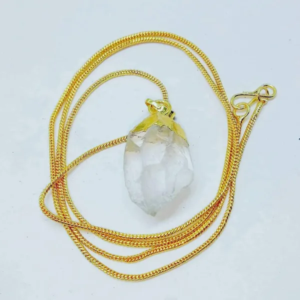 Natural_Herkimer_Diamond_Crystal_Pendant_Certified_43Ct_Herkimer_Diamond_Crystal_Pendant_With_Golden_Chain_Export_Quality_Certified_Herkimer_Diamond