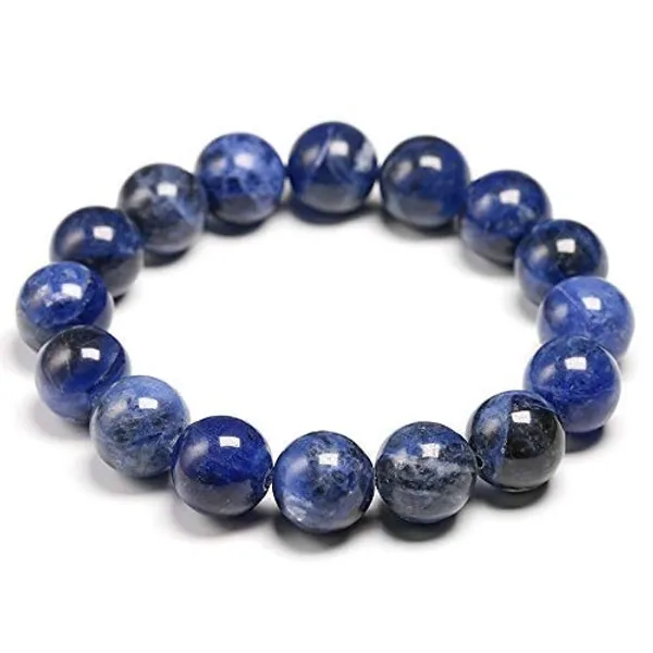 Unisex_Sodalite_Stone_Bracelet_With_8_Mm_Beads_Free_Size