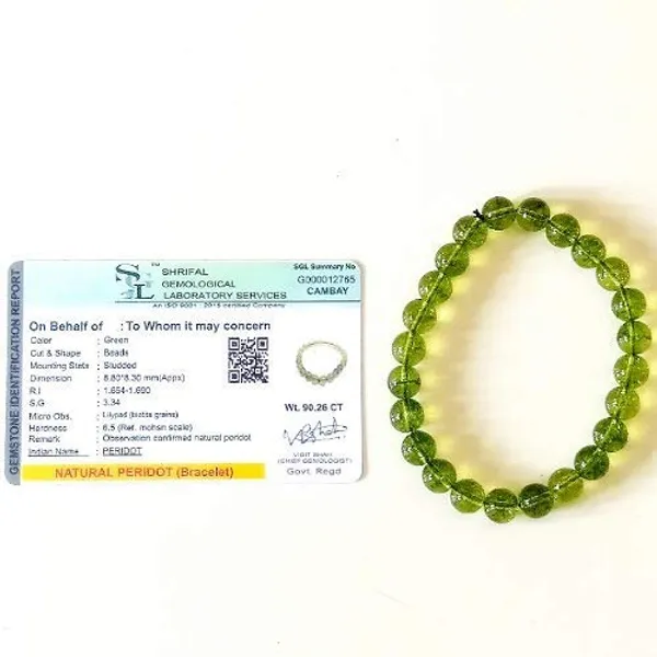 Natural_Peridot_Bracelet_8Mm_Beads_Unisex_Green