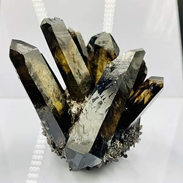 2500Ct_Smoky_Quartz_Crystal_Cluster_Crystal_Vug_Mineral_Samples_Home_Decoration_Crystal_Collection_Degaussing_Stone_Reiki_Healing_1Pc
