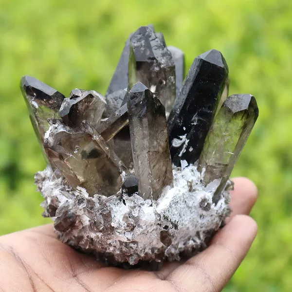 2500Ct_Smoky_Quartz_Crystal_Cluster_Crystal_Vug_Mineral_Samples_Home_Decoration_Crystal_Collection_Degaussing_Stone_Reiki_Healing_1Pc