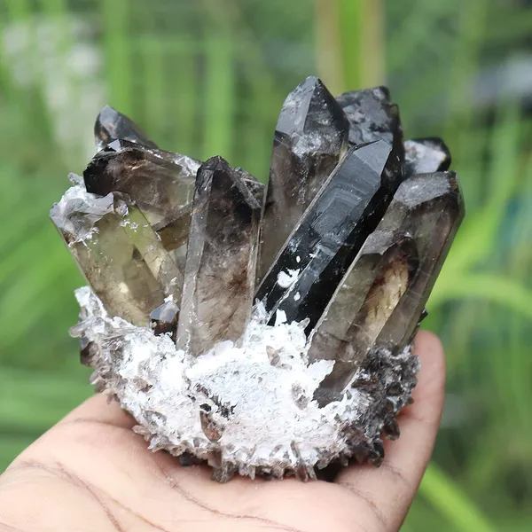 2500Ct_Smoky_Quartz_Crystal_Cluster_Crystal_Vug_Mineral_Samples_Home_Decoration_Crystal_Collection_Degaussing_Stone_Reiki_Healing_1Pc