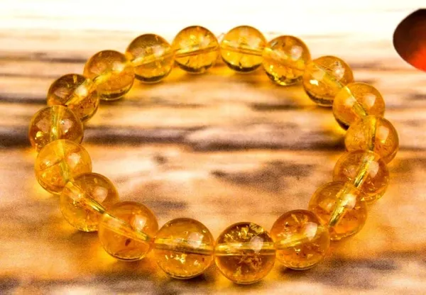 10Mm_Natural_Citrine_Yellow_Gemstone_Round_Beads_Men_Women_Bracelet_Wealthy_Love_New_Gift_Bracelet