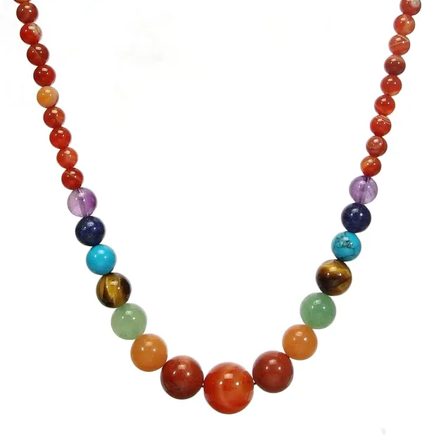 7_Chakra_Stones_Beads_Necklace_Gemstone_Pendant_Energy_Healing_Crystal_Necklace_For_Women_Girl_20_Inches_Gift