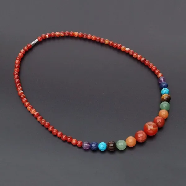 7_Chakra_Stones_Beads_Necklace_Gemstone_Pendant_Energy_Healing_Crystal_Necklace_For_Women_Girl_20_Inches_Gift