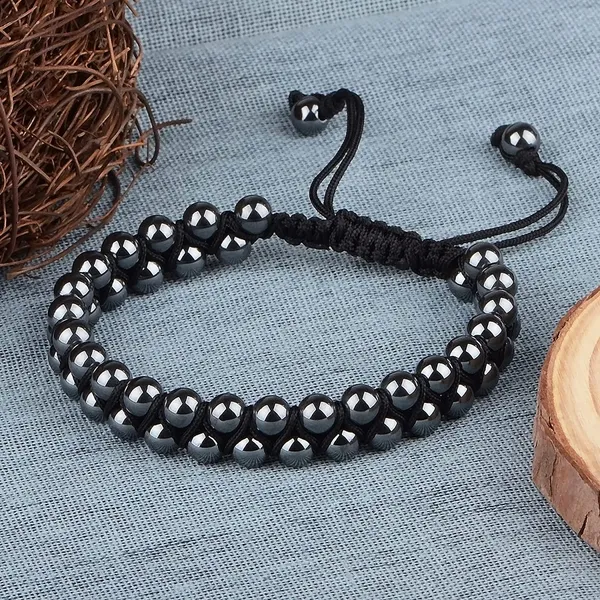 Natural_Garnet_Bracelet_Double_Layer_6Mm_Beads_Size_Unisex_Bracelet