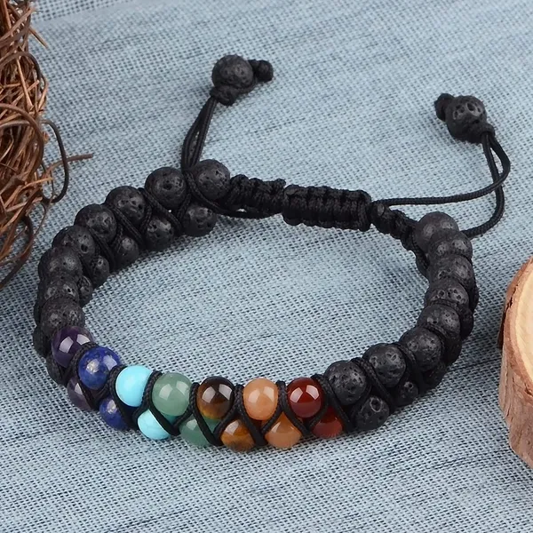 Natural_Garnet_Bracelet_Double_Layer_6Mm_Beads_Size_Unisex_Bracelet