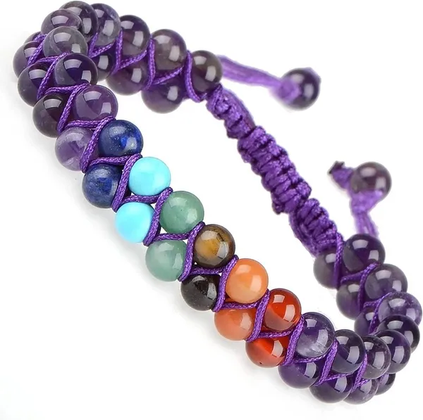 Natural_Garnet_Bracelet_Double_Layer_6Mm_Beads_Size_Unisex_Bracelet