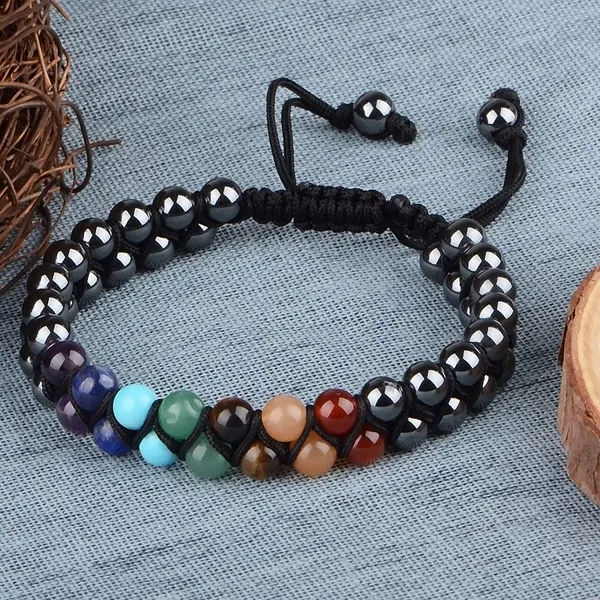 Natural_Garnet_Bracelet_Double_Layer_6Mm_Beads_Size_Unisex_Bracelet