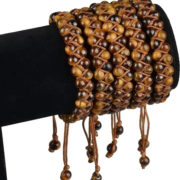 Natural_Garnet_Bracelet_Double_Layer_6Mm_Beads_Size_Unisex_Bracelet