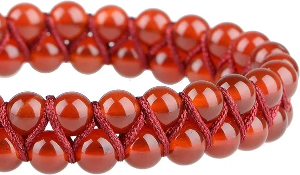 Natural_Garnet_Bracelet_Double_Layer_6Mm_Beads_Size_Unisex_Bracelet