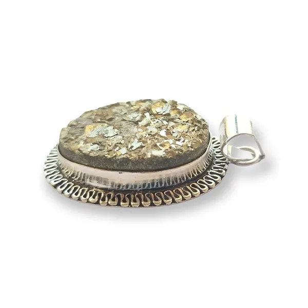 Natural_Pyrite_Pendant_And_Pyrite_Earrings_With_Pyrite_Bracelet_For_Men_And_Women_Attract_Wealth_And_Prosperity