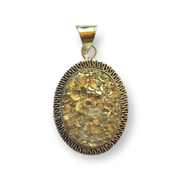 Natural_Pyrite_Pendant_And_Pyrite_Earrings_With_Pyrite_Bracelet_For_Men_And_Women_Attract_Wealth_And_Prosperity