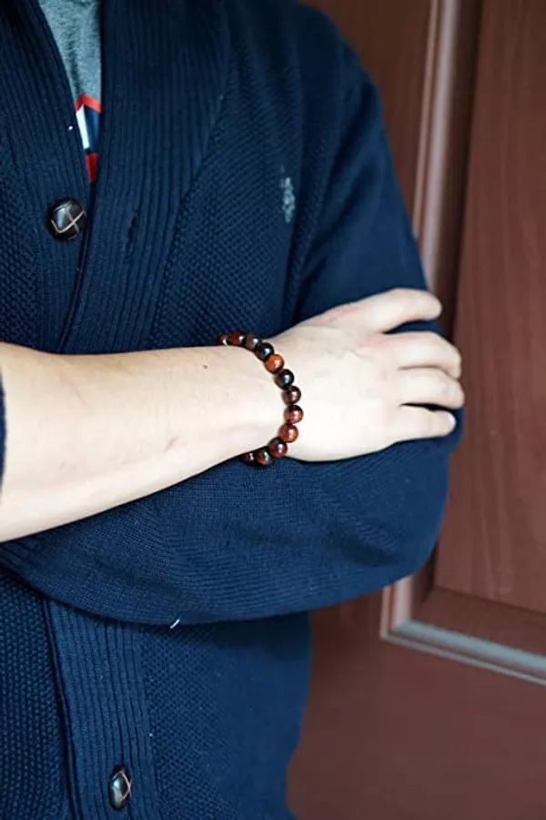 Natural_Red_Tiger_Eye_Bracelet_10Mm_Beads_Size_Unisex_Bracelet