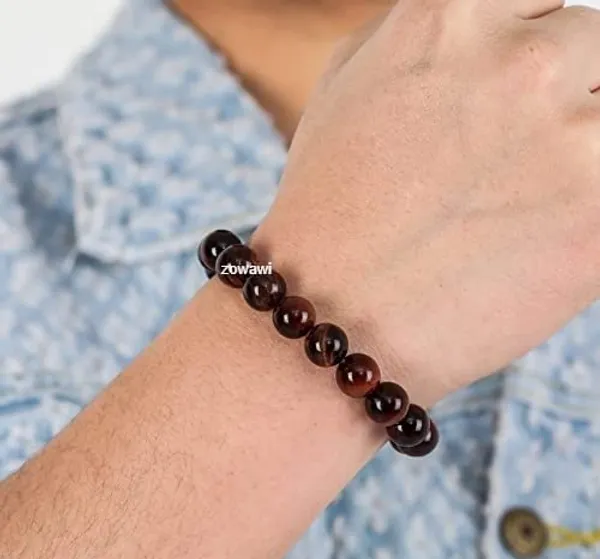 Natural_Red_Tiger_Eye_Bracelet_10Mm_Beads_Size_Unisex_Bracelet