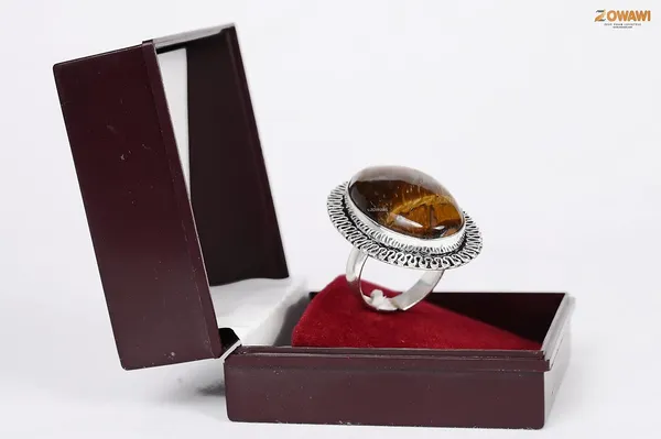 Natural_Tiger_Eye_Unisex_Adjustable_Ring_In_Sterling_Silver