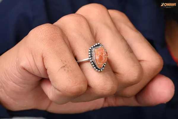Natural_Pyrite_Rose_Quartz_Tiger_Eye_Carnelian_Malachite_Rings_In_Sterling_Silver