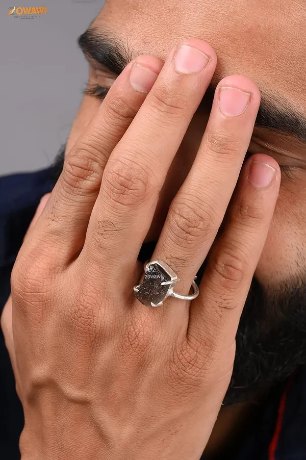 Natural_Pyrite_Rose_Quartz_Tiger_Eye_Carnelian_Malachite_Rings_In_Sterling_Silver