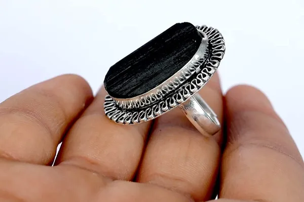 Natural_Pyrite_Rose_Quartz_Tiger_Eye_Carnelian_Malachite_Rings_In_Sterling_Silver