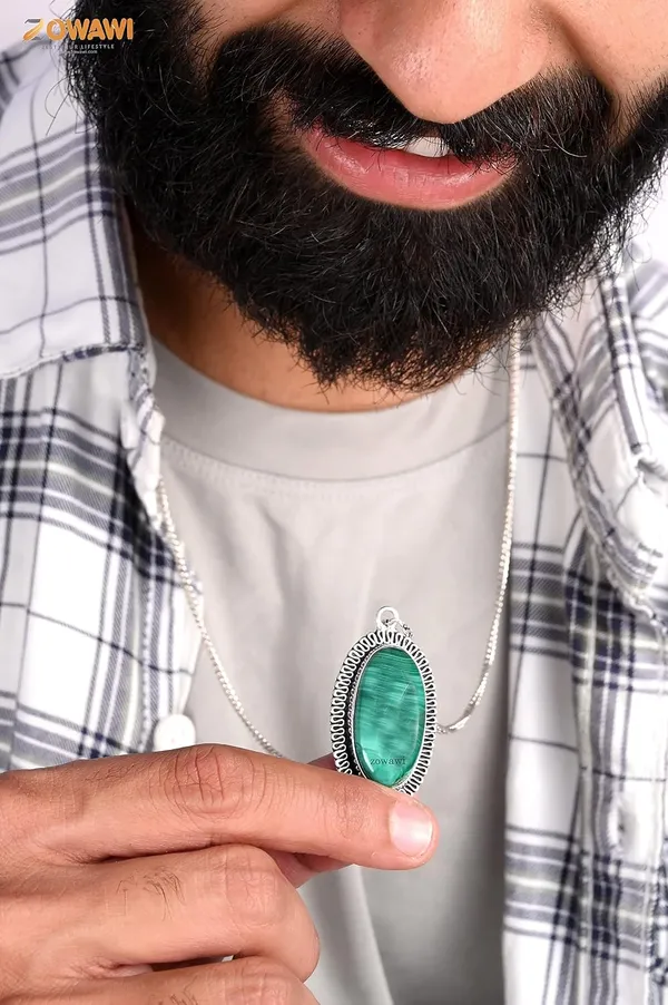 Natural_Malachite_Pendant_In_Sterling_Silver_Aaa_Quality_Natural_Malachite_Crystal_Pendant_In_925_Sterling_Silver