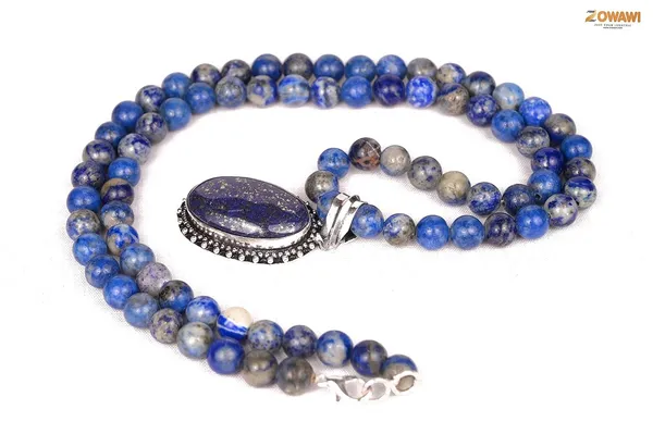 Natural_Black_Tourmaline_Golden_Pyrite_Sulemani_Rose_Quartz_Lapis_Tiger_Eye_Opalite_Pendant_Necklace_Combination