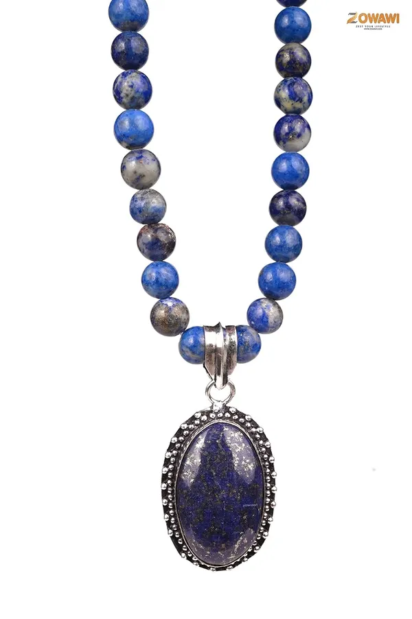 Natural_Black_Tourmaline_Golden_Pyrite_Sulemani_Rose_Quartz_Lapis_Tiger_Eye_Opalite_Pendant_Necklace_Combination