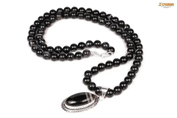 Natural_Black_Tourmaline_Golden_Pyrite_Sulemani_Rose_Quartz_Lapis_Tiger_Eye_Opalite_Pendant_Necklace_Combination
