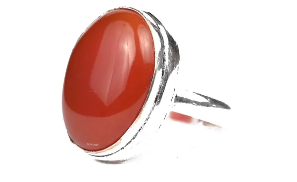 Natural_Carnelina_Gemstone_Ring_In_Sterling_Silver_Adjustable_Unisex_Aaa_Quality_Carnelian_Ring_In_Sterling_Silver