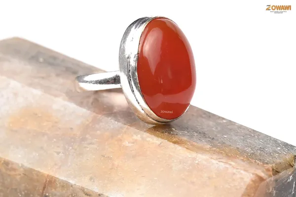 Natural_Carnelina_Gemstone_Ring_In_Sterling_Silver_Adjustable_Unisex_Aaa_Quality_Carnelian_Ring_In_Sterling_Silver