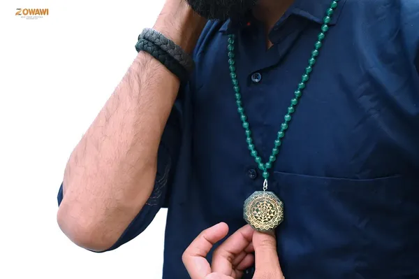 Natural_Green_Aventurine_Orgone_Pendant_With_Green_Aventurine_6Mm_Mala_Rosary_Unisex_Pendant_Rosary