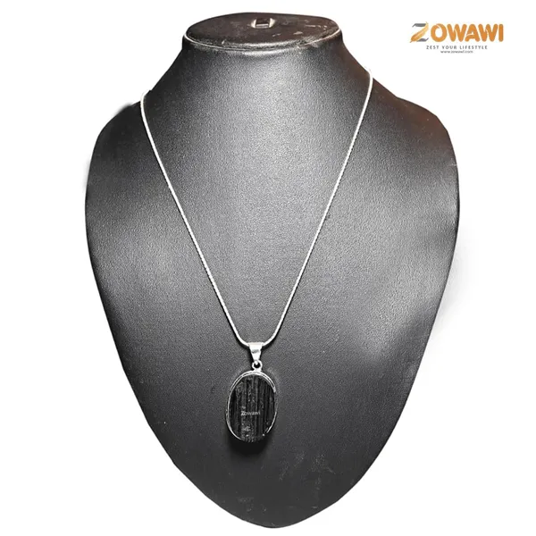 Natural_Black_Tourmaline_Oval_Pendant_Aaa_Quality_Unisex_Black_Tourmaline_Pendant_In_German_Silver