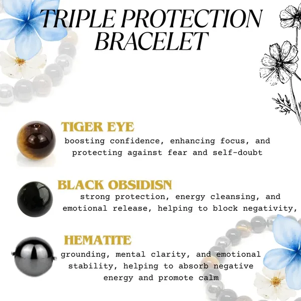 Triple_Protection_Bracelet_Natural_Black_Obsidian_Hematite_Tiger'S_Eye_For_Energy_Shielding_Balance_Strength