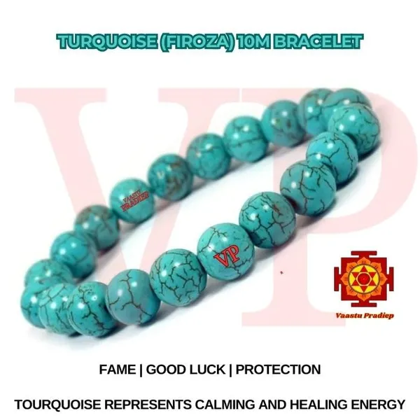 Turquoise_Bracelet_10Mm_For_Unisex_Adult_Firoza
