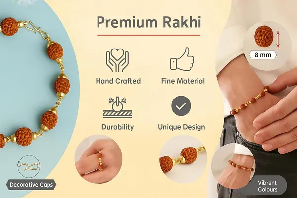Original_Natural_5_Mukhi_Rudraksha_Bracelet_With_Golden_Caps_Certified_Spiritual_Healing_Wristwear_For_Men_Women_Energized_For_Meditation_Protection_Positive_Energy